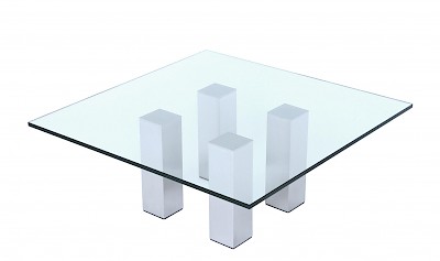 Couchtisch: quadratisch, kubisch, Tischplatte aus Glas